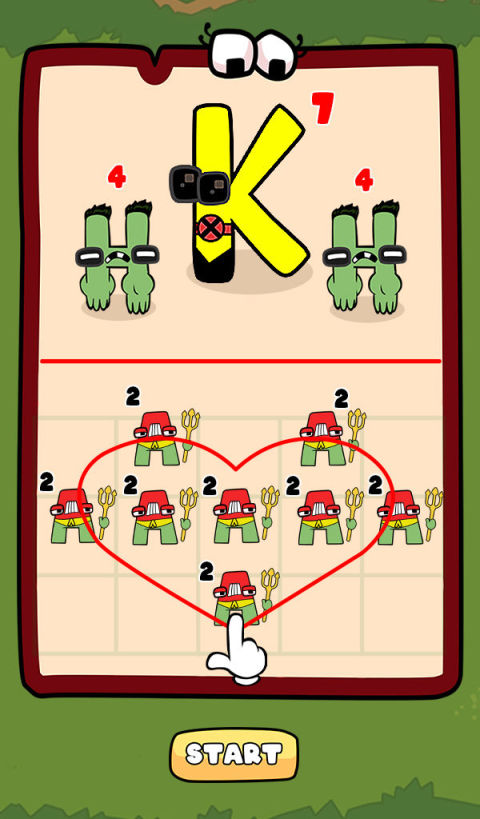 Merge Alphabet 2D Fusion Fight