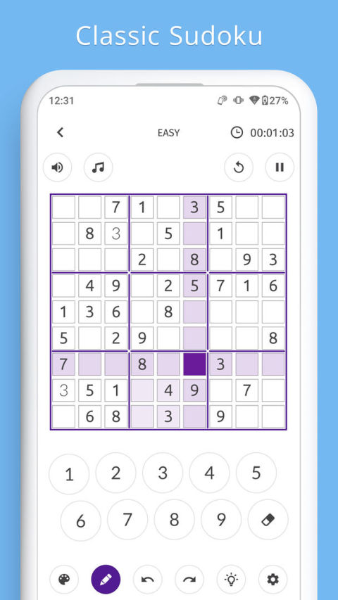 Sudoku Awesome - Free Sudoku Puzzle Game