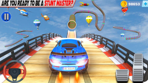 Mega Ramp Car Racing Stunts 3D