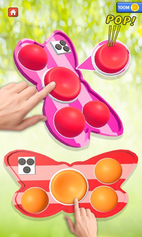 DIY Pop it Fidget Toys 3D Phone Case Game