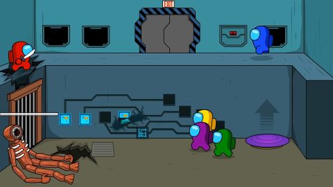 VS DOORS AMONG US ANIMATION