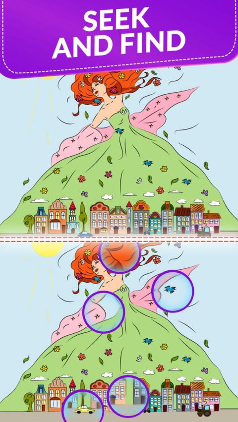 Spot 5 Differences: Find them!