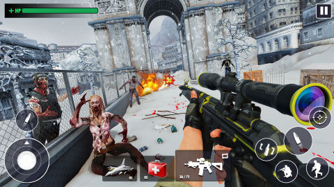 Zombie Strike Frontier Gun War