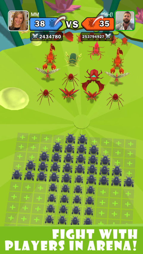 Clash of Bugs: Epic Casual Bug & Animal Art Games