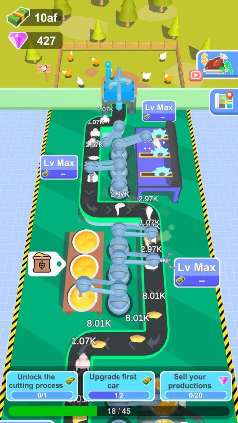 Idle Chicken Processing