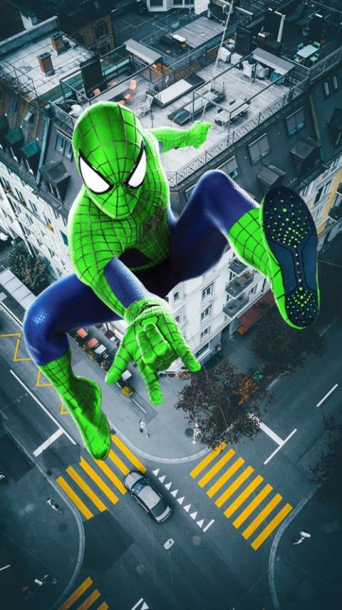 Super Amazing Green Spider Rope Hero Miami Gang