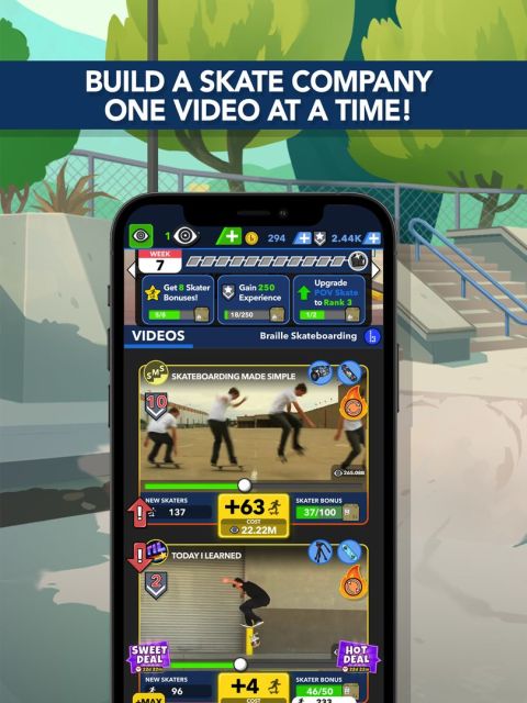 Braille Skateboarding Origins: Idle Skate Game