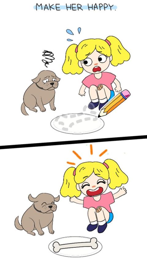 Draw Happy Puzzle : brain apps