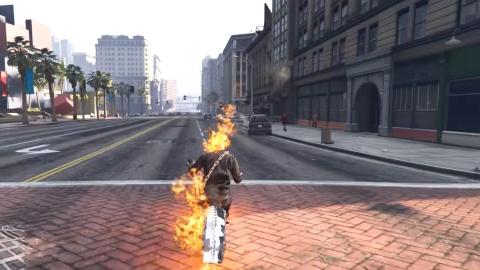 Ghost Rider 3D Game : Death Bike Riding Stunt Race