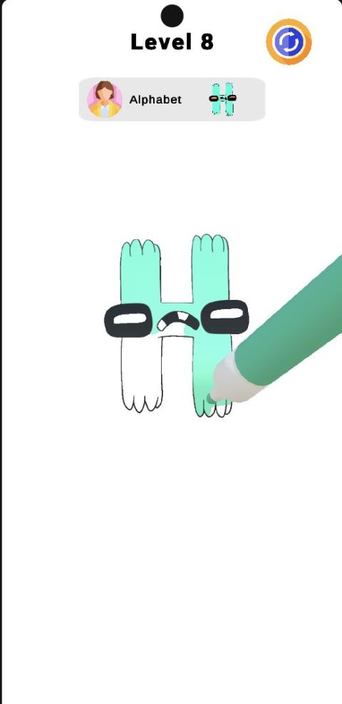 著色字母 3D (A-Z)