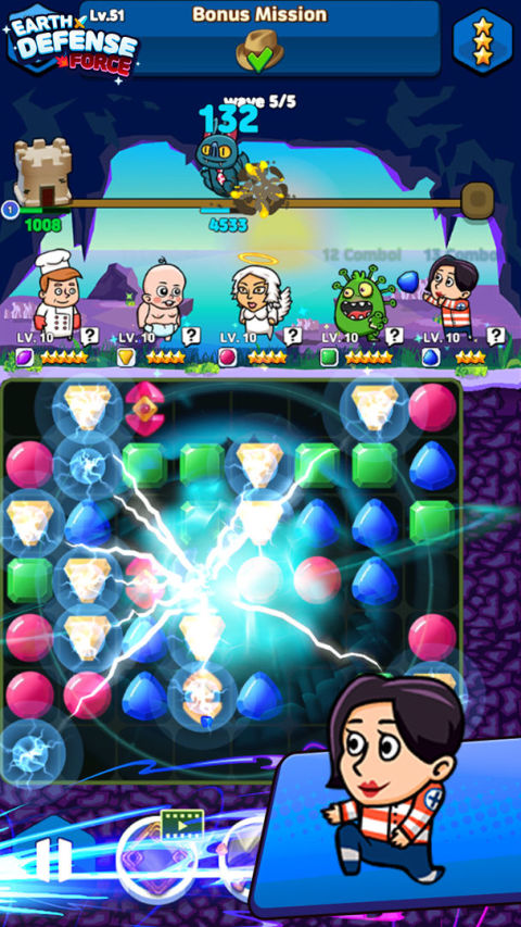 Earth Defense - Match3 Puzzle