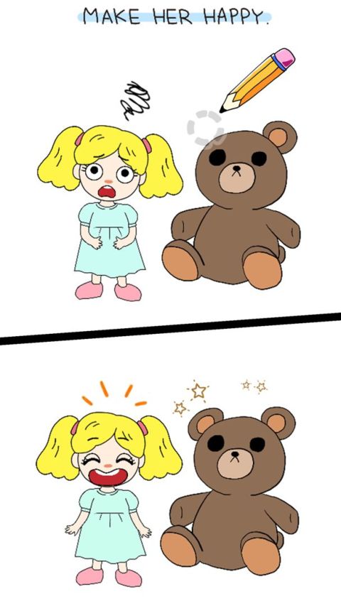 Draw Happy Puzzle : brain apps