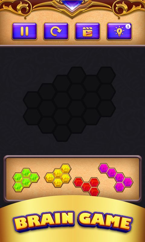 Hexa Block Puzzle Golden Touch