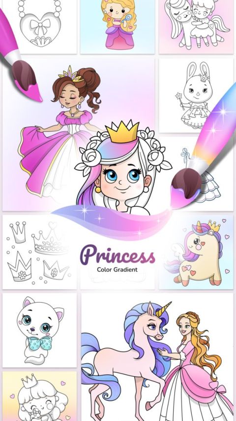 Princess Color Gradient