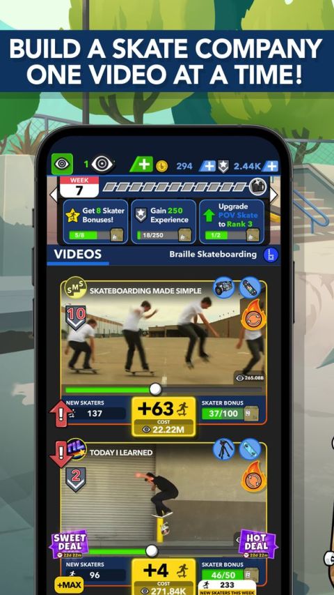 Braille Skateboarding Origins: Idle Skate Game