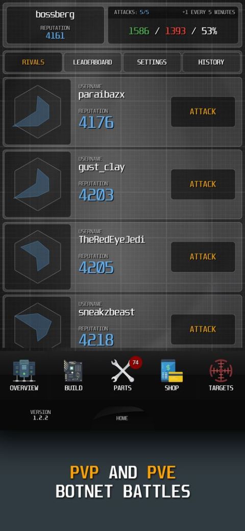 vHack Hackers - Hack Simulator