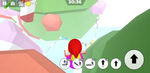 Christmas parkour sweet girl