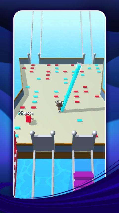 Bridge Run: Stairs Race Build - Cross Game