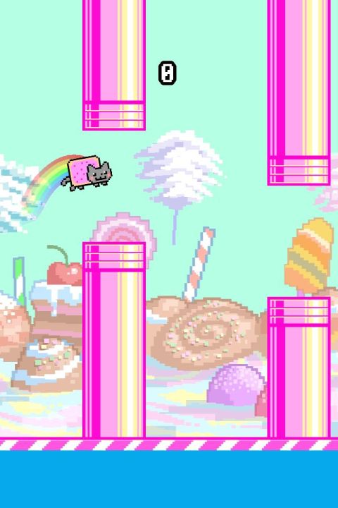 Flappy Nyan: flying cat wings