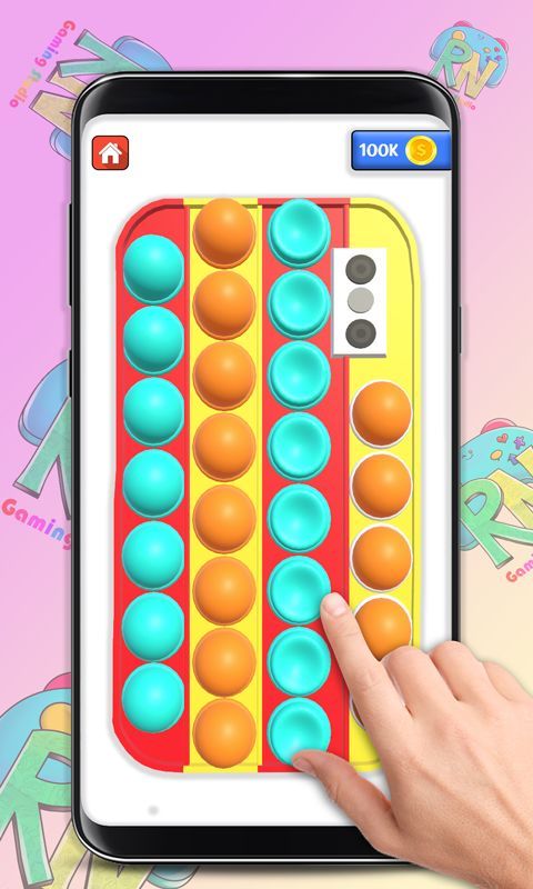 DIY Pop it Fidget Toys 3D Phone Case Game
