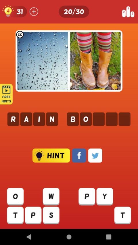 2 Pics Quiz: Word Guessing game