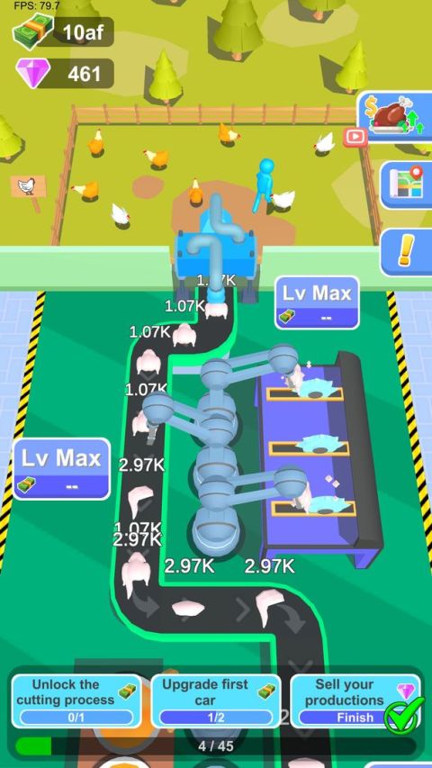 Idle Chicken Processing