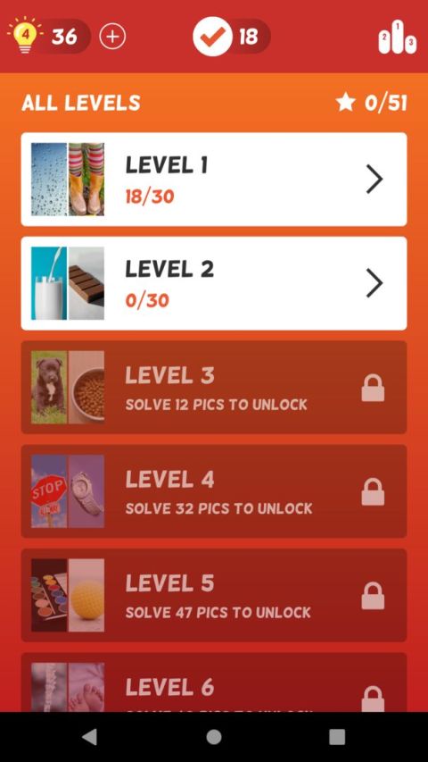 2 Pics Quiz: Word Guessing game