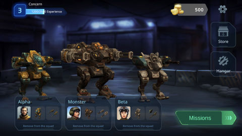 Concern - turn-based mech game