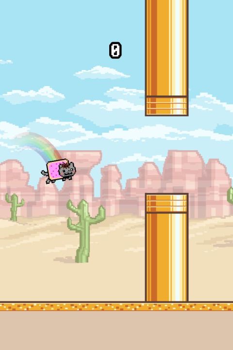 Flappy Nyan: flying cat wings