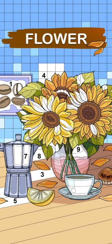 Art Games : Color by number