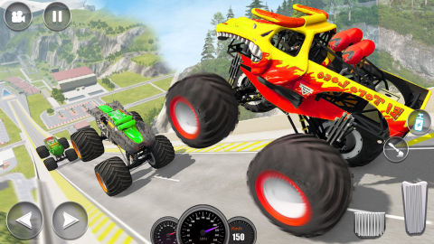 Monster Truck Stunt Race : Impossible Track Games