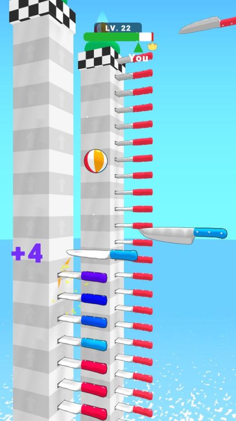 Ball Up: Knife Racing