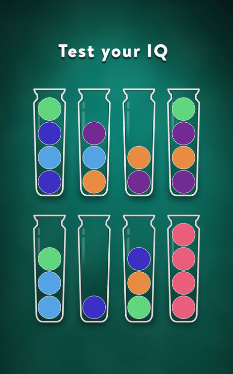 序球拼圖 - 顏色匹配球排序遊戲