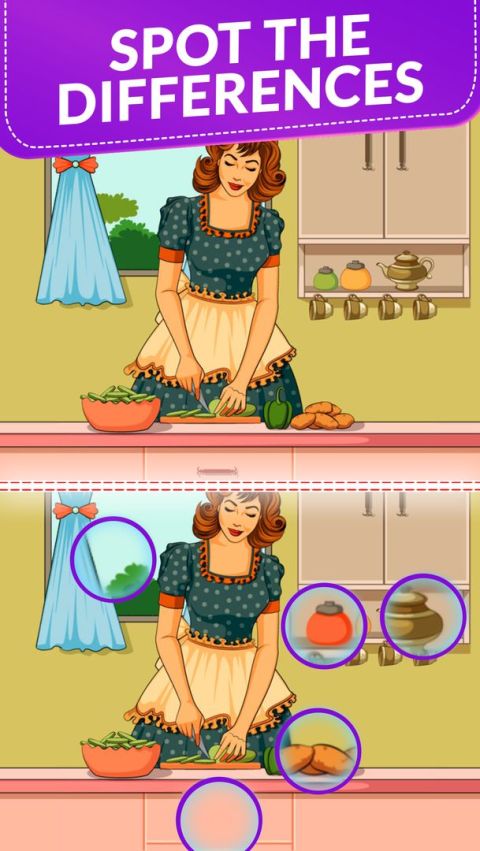 Spot 5 Differences: Find them!