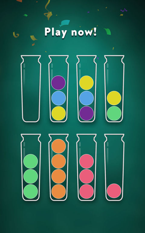 序球拼圖 - 顏色匹配球排序遊戲