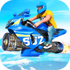 Jet Hover Bike Racing - Mega Ramp Racing Stunts