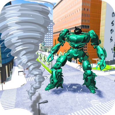 Robot Futuristic Tornado:Robot Transformation 2020