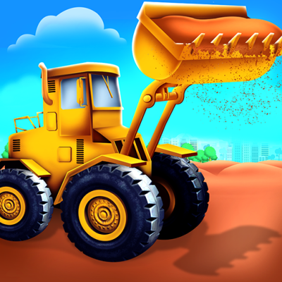 Construction Vehicles - Build House & Car Wash