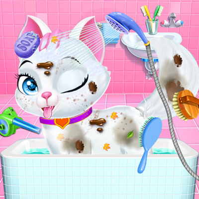 Pet Vet Care Wash Feed Animals - Games for Kids