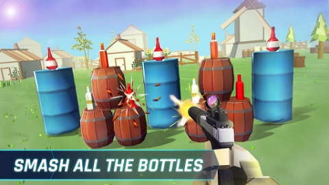 Bottle Gun Shooting