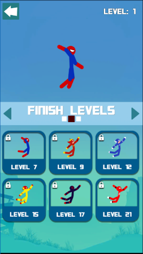 Super Hero Hook: Stickman Rope Swing