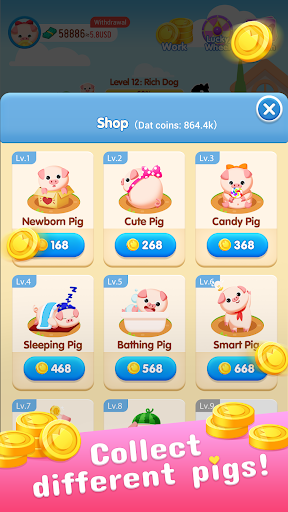 Piggy Bank - Idle Earn Coins!