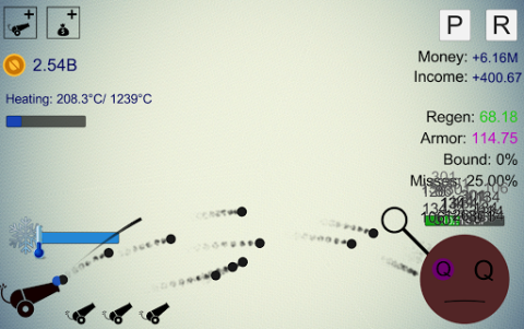 Idle cannon shot clicker games