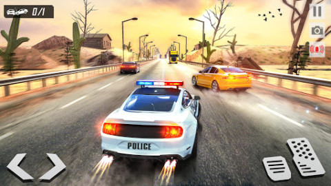 Highway Racing Police Car Chase: Cop Simulator