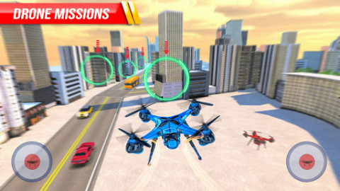 Drone Attack Flight Game 2020-New Spy Drone Games