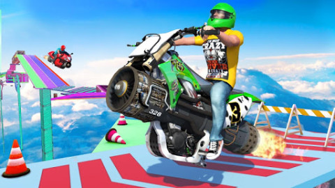 Jet Hover Bike Racing - Mega Ramp Racing Stunts