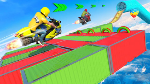 Jet Hover Bike Racing - Mega Ramp Racing Stunts