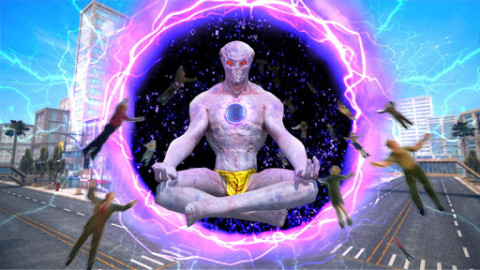 Ungodly Superhero - Flying Frog Black Ninja Hole