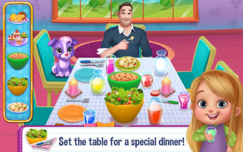 爸爸凌乱的一天