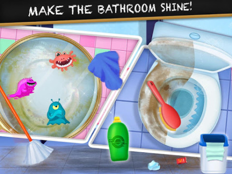 Messy School Cleaning - Bus classroom cleanup